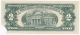 2 Dollar Bill Red Seal 1963 A05376126a Silver Certificate Torn Corner Circulated Small Size Notes photo 1