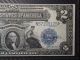 1899 $2 Mini Porthole Silver Certificate Fr.  257 Pmg 55 Large Size Notes photo 2