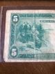1914 5 - E Large Note $5 Bill Richmond Virginia Large Size Notes photo 3