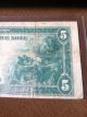 1914 5 - E Large Note $5 Bill Richmond Virginia Large Size Notes photo 4