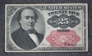 Us 25c Fractional Currency Note 5th Issue Fr1309 photo