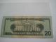 Star Note 1960 Birth Year Note,  Twenty Dollars 2006,  Chicago District Note Small Size Notes photo 1