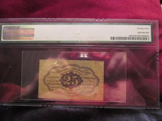 1862 Us Fractional Currency 25 Cents Vf,  Pc 7,  Pmg,  Cat.  $135.  00 photo
