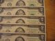 5 Crisp Sequential $2.  00 Bills - $10.  00 Face Value - Real - See Photos Small Size Notes photo 1