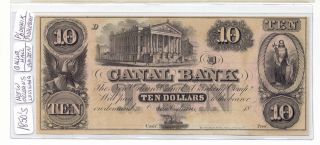 1850 ' S $10 Canal Bank Of Orleans Gallier Hall,  Phoenix Riseing,  Maiden N - 248 photo