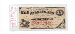1864 25 Cents Cr - 46 Civil War 