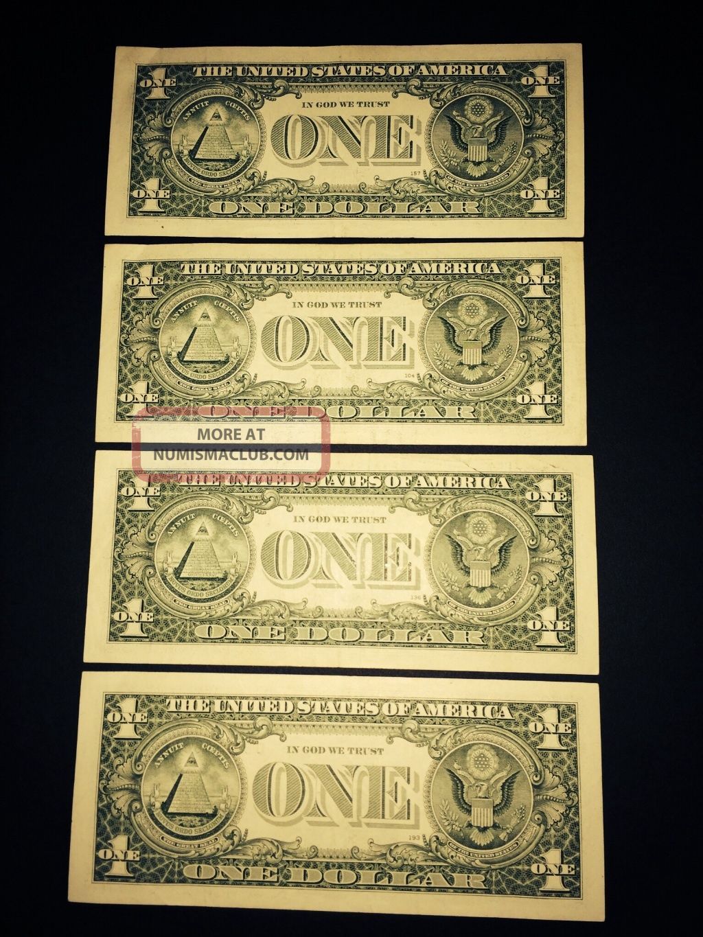 30030300 Fancy Binary Trinary Serial 1 One Dollar 2009 Circulated Note