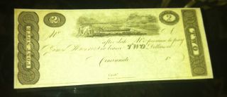 1800 ' S James Monroe Two Dollar United States Post Note Own A Piece Of History photo