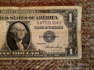 1935 E $1 Silver Certificate - - Blue Seal - - Note. . . photo
