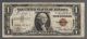 $1 Hawaii Brown Seal Silver Certificate Old Usa Ww2 World War Tina ' S Money Bill Small Size Notes photo 1