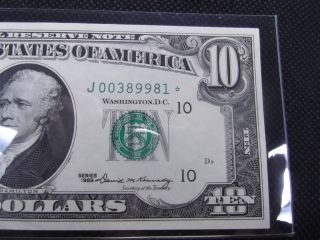 10$ 1969 Rare Star Low Printed C Cu photo