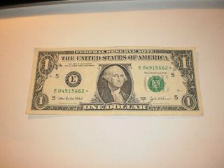 2003a $1,  One Dollar Bill Star Note,  Bank Of Richmond. photo