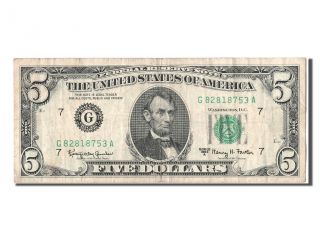 [ 303859] United States,  5 Dollars Federal Reserve Note Type Lincoln,  1963a, . . . photo