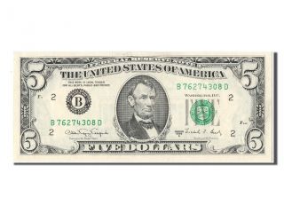 [ 303861] United States,  5 Dollars Federal Reserve Note Type Lincoln,  1988a, . . . photo