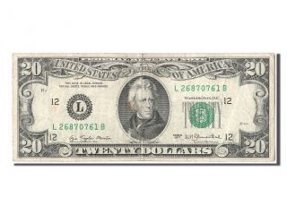 [ 303875] United States,  20 Dollars Federal Reserve Note Type Jackson,  1977, . . . photo