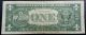1957 B Silver Certificate Blue Label Seal One Dollar Bill Small Size Notes photo 2