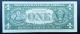 1957 B Silver Certificate Blue Label Seal One Dollar Bill Crisp Small Size Notes photo 2