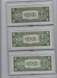 (5) 1935 One Dollar Star Silver Certificates,  (1935c - E - F - G - H) Small Size Notes photo 1