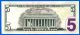 Usa 5 Dollars 2013 Unc Kansas City J10 Suffix A Us United States Dollar Small Size Notes photo 2