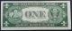 1935 F Silver Certificate Blue Seal One Dollar Bill Unc Crisp Off Center Error Small Size Notes photo 2