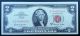 1963 A $2 Dollar Bill Red Seal Crisp Gem Unc Small Size Notes photo 1