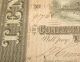 1864 Confederate State Of Richmond Ten Dollar $10 Treasury Note 91768 Paper Money: US photo 1