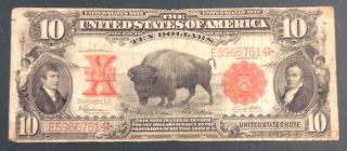 1901 $10 Fr 122 Circulated 