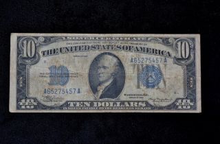 $10 Bill Blue Seal 1934 Series A65275457a photo