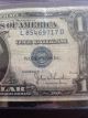 1935 C $1 Silver Certificate.  (no Motto) Serial L85469717d. Small Size Notes photo 1