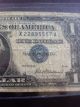 1957 $1 Silver Certificate Blue Seal.  Serial X22895557a. . Small Size Notes photo 1
