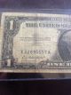 1957 $1 Silver Certificate Blue Seal.  Serial X22895557a. . Small Size Notes photo 2