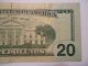 2004 Star Note $20 Twenty Federal Reserve Note Dollar Bill Ec01008953 Star Small Size Notes photo 5