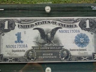Ungraded Black Eagle 1899 1 Dollar Silver Certificate Speelman/white photo