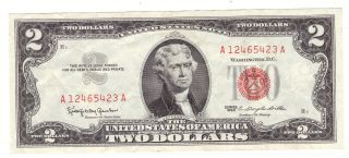 1963 $2 United States Note Cu photo