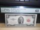 Pmg $2 1953b Legal Tender Note Fr 1511 Smith Dillon 63 Small Size Notes photo 1
