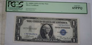 1935 One Dollar $1 Silver Certificate Star A Block Fr 1608 Pcgs Gem - 65 Ppq photo