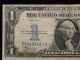 1934 Us $1 One Dollar Funny Back Silver Certificate Circulated Small Size Notes photo 2