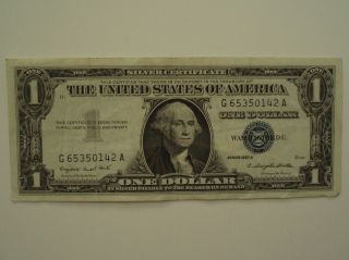 8 1957 - A 1 Dollar Silver Certificate photo