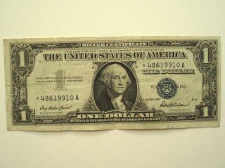 12 1957 1 Dollar Silver Certificate photo
