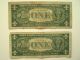 13 (2) 1957 1 Dollar Silver Certificate Small Size Notes photo 1
