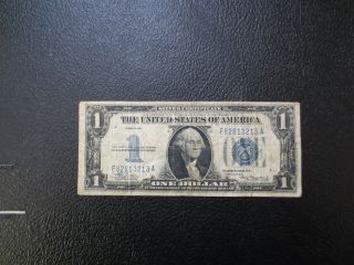 1934 One Dollar Silver Certificate (funnyback Note) - Circulated photo
