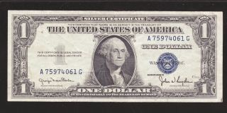 1935 - D $1 Silver Certificate Narrow Back U Grade It Usa photo
