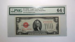 1928c $2 Legal Tender Note Pmg 64 Epq photo