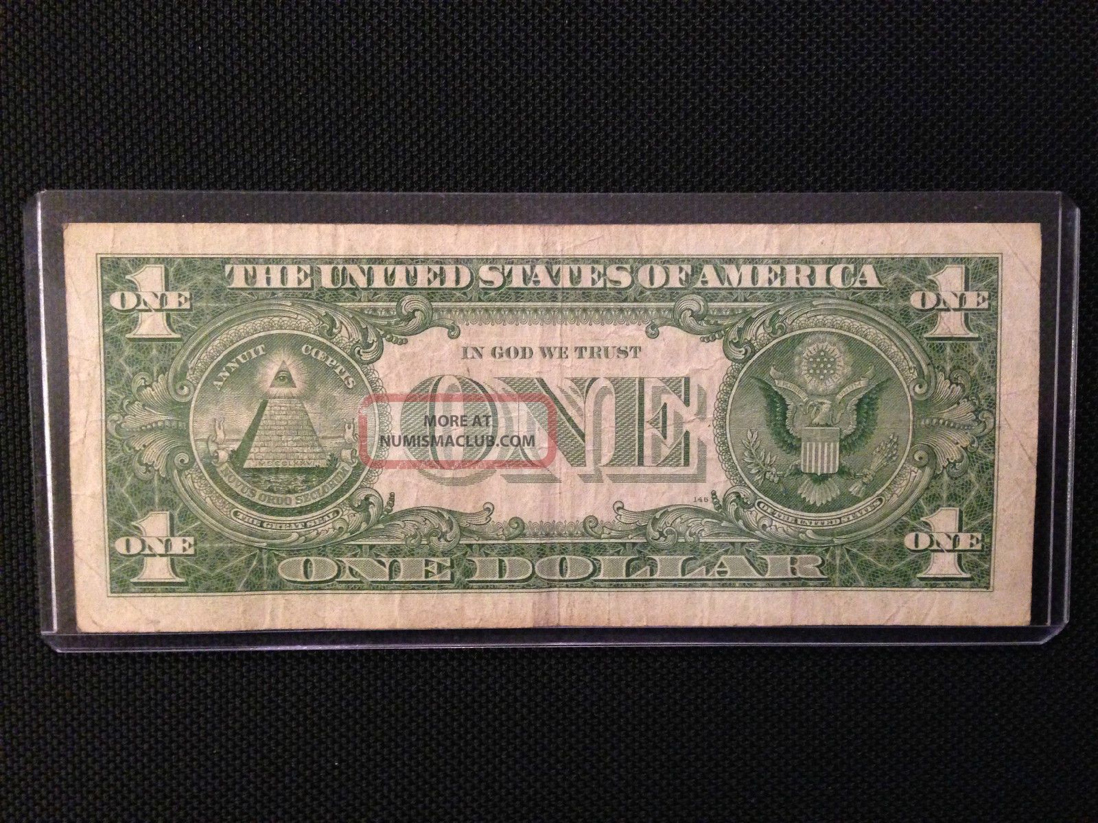 Lacc 1957 $1 Blue Seal Silver Certificate With Total Of Five 7 #39 S In