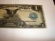 1899 $1 Us Silver Certificate Large Size Black Eagle Blue Seal Large Size Notes photo 4