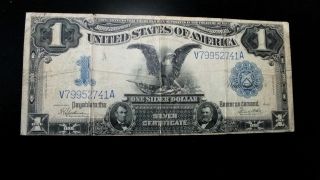 Series 1899 $1 Silver Certificate Black Eagle Note & Inaugural 2009 Covers 2 photo