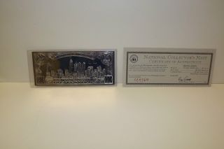 $20 September 11th Silver Leaf Coin Certificate photo