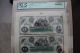 1872 $20/$50 Columbia South Carolina Sheet Uncut - Pcgs 66ppq Paper Money: US photo 3