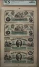 1872 $20/$50 Columbia South Carolina Sheet Uncut - Pcgs 66ppq Paper Money: US photo 4