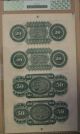 1872 $20/$50 Columbia South Carolina Sheet Uncut - Pcgs 66ppq Paper Money: US photo 7